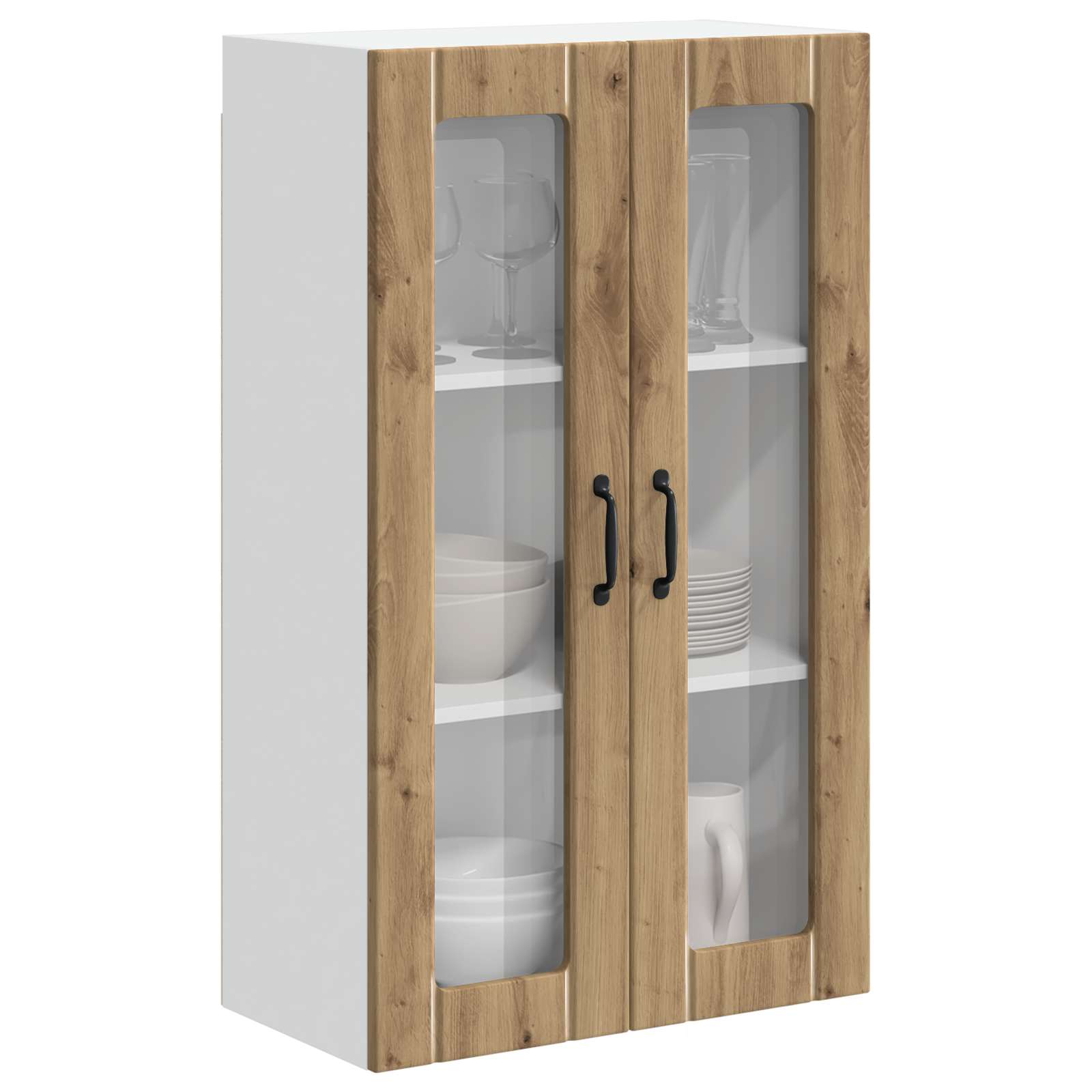 Pensile cucina con porta-Mobile Cucina da Parete Rovere artigianale 60 x 31 x 100 cm