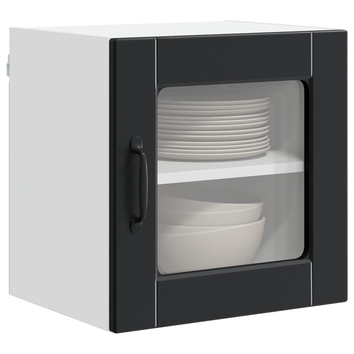 Mobile da cucina 2 pz-Set di 2 Armadio da cucina Nero 40 x 31 x 40 cm Legno multistrato 484086