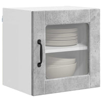 Mobile da cucina con porta 2 pz-Set di 2 Armadio da cucina Grigio cemento 40 x 31 x 40 cm 709978