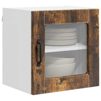 Mobile da cucina con porta 2 pz-Set di 2 Armadio da cucina Rovere fum¨¦ 40 x 31 x 40 cm 596367