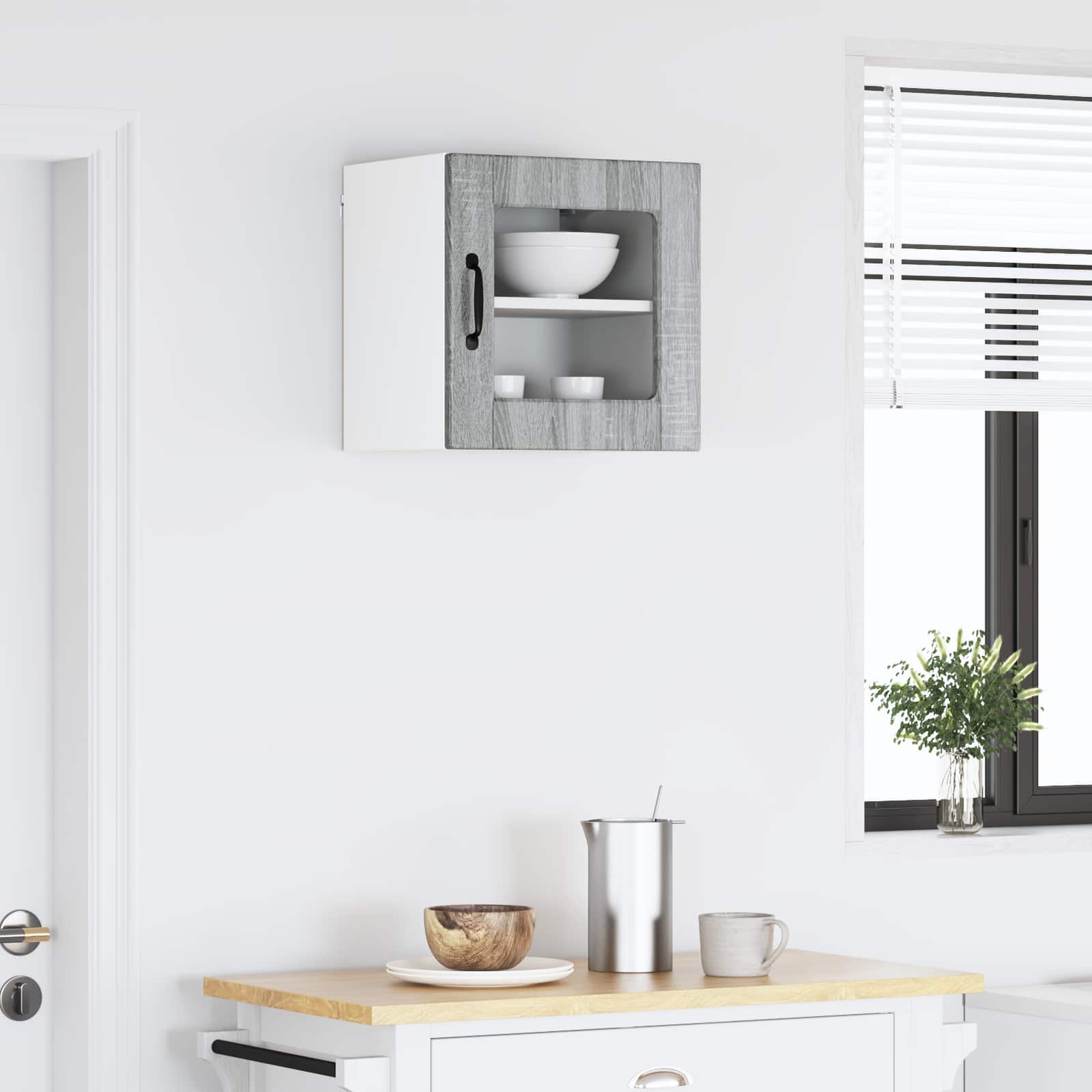 Mobile da cucina con lo scaffale-Armadio da cucina Grigio Sonoma 40 x 31 x 40 cm 778483