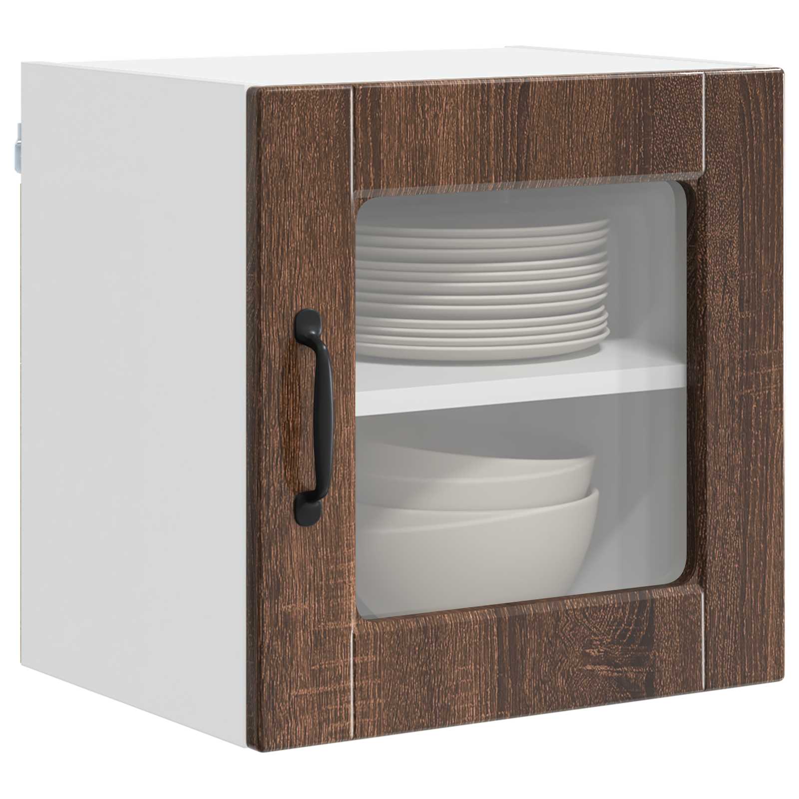 Mobile da cucina con porta 2 pz-Set di 2 Armadio da cucina Rovere Marrone 40 x 31 x 40 cm 223746