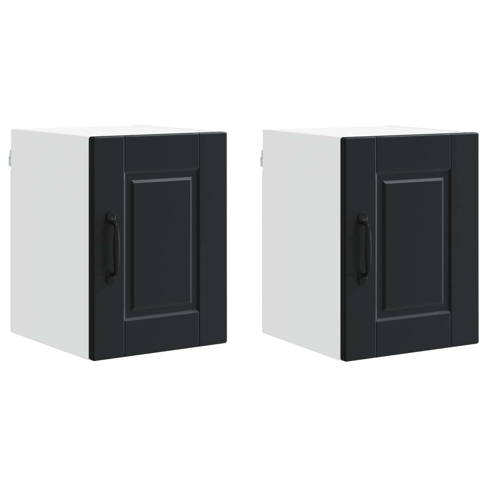 Mobile da cucina 2 pz-Set di 2 Armadio da cucina Nero 30 x 31 x 40 cm Legno multistrato 569640