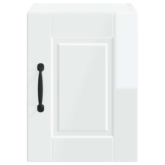 Mobile da cucina con porta 2 pz-Set di 2 Armadio da cucina Bianco Lucido 30 x 31 x 40 cm