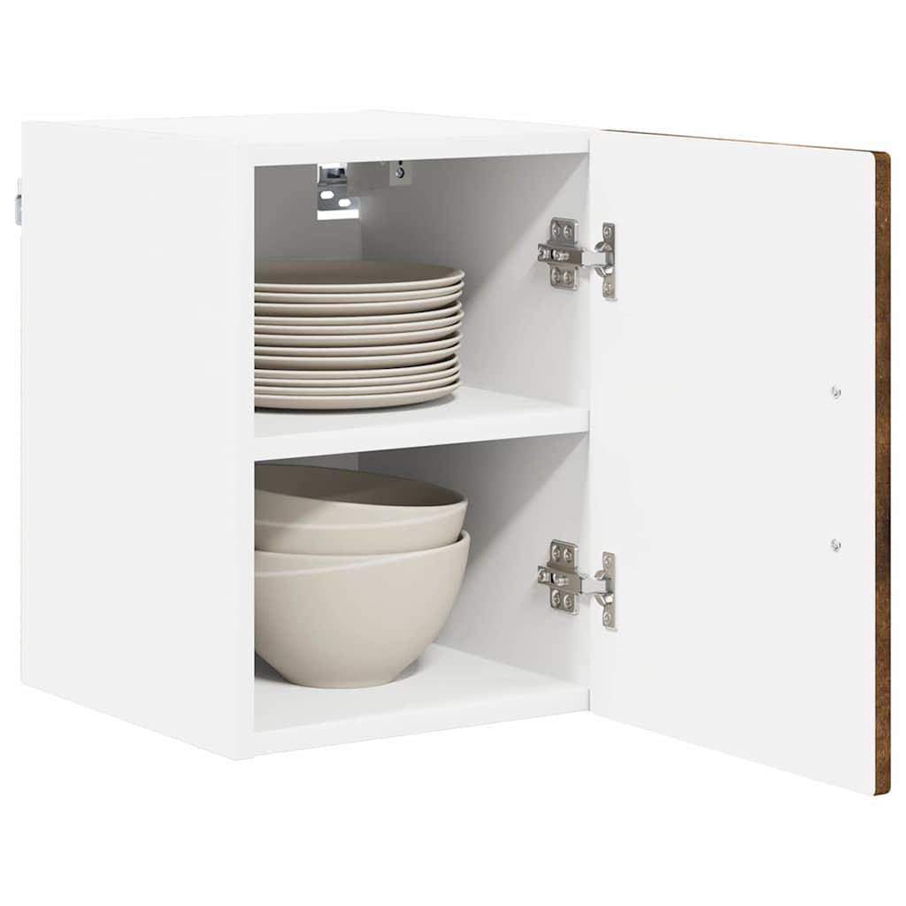 Mobile da cucina con porta 2 pz-Set di 2 Armadio da cucina Rovere fum¨¦ 30 x 31 x 40 cm