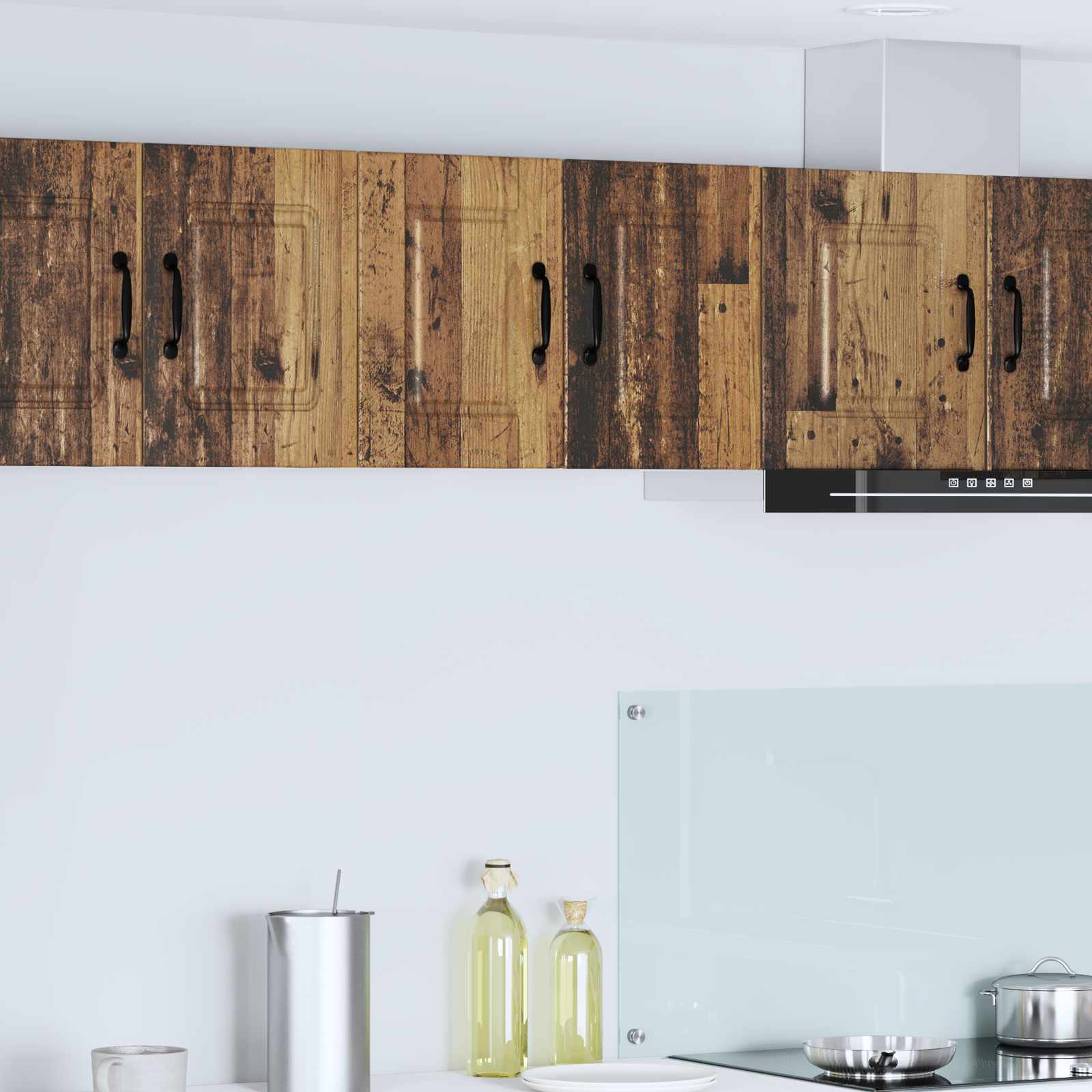 Mobile da cucina con porta 2 pz-Set di 2 Armadio da cucina Legno vecchio 30 x 31 x 40 cm