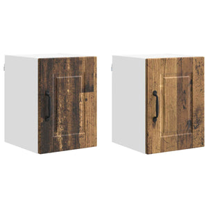 Mobile da cucina con porta 2 pz-Set di 2 Armadio da cucina Legno vecchio 30 x 31 x 40 cm
