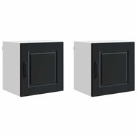 Mobile da cucina 2 pz-Set di 2 Armadio da cucina Nero 40 x 31 x 40 cm Legno multistrato 679593