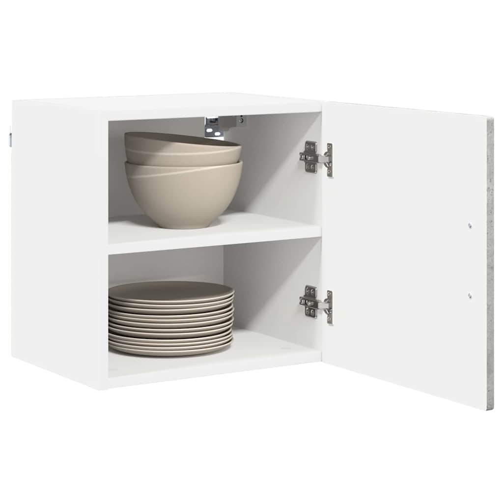 Mobile da cucina con lo scaffale-Armadio da cucina Grigio cemento 40 x 31 x 40 cm 723351