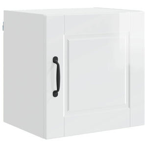 Mobile da cucina con porta 2 pz-Set di 2 Armadio da cucina Bianco Lucido 40 x 31 x 40 cm 121951