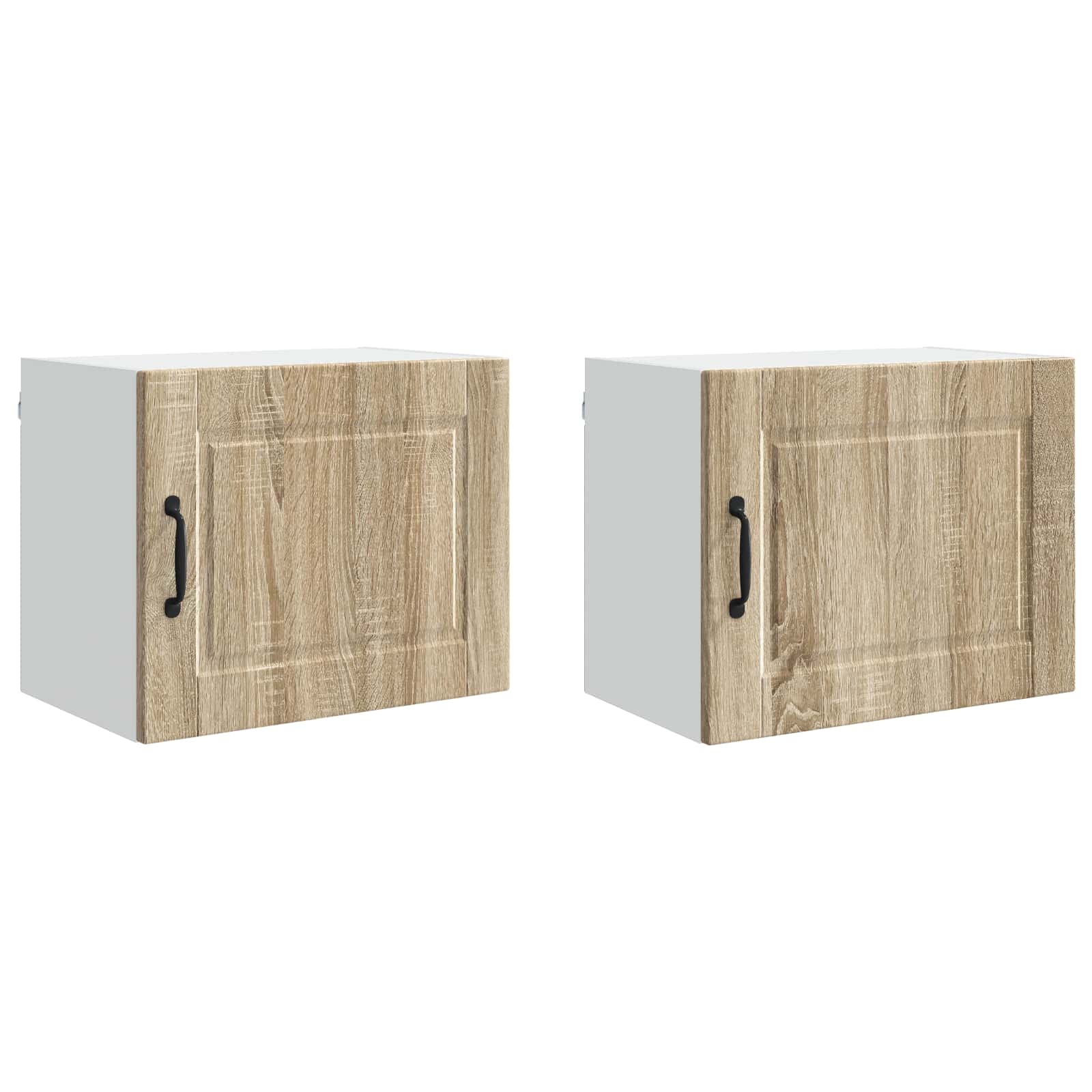Mobile da cucina con porta 2 pz-Set di 2 Armadio da cucina Rovere Sonoma 50 x 31 x 40 cm