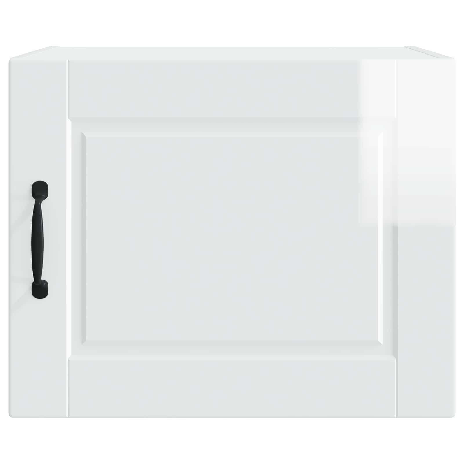 Mobile da cucina con porta 2 pz-Set di 2 Armadio da cucina Bianco Lucido 50 x 31 x 40 cm