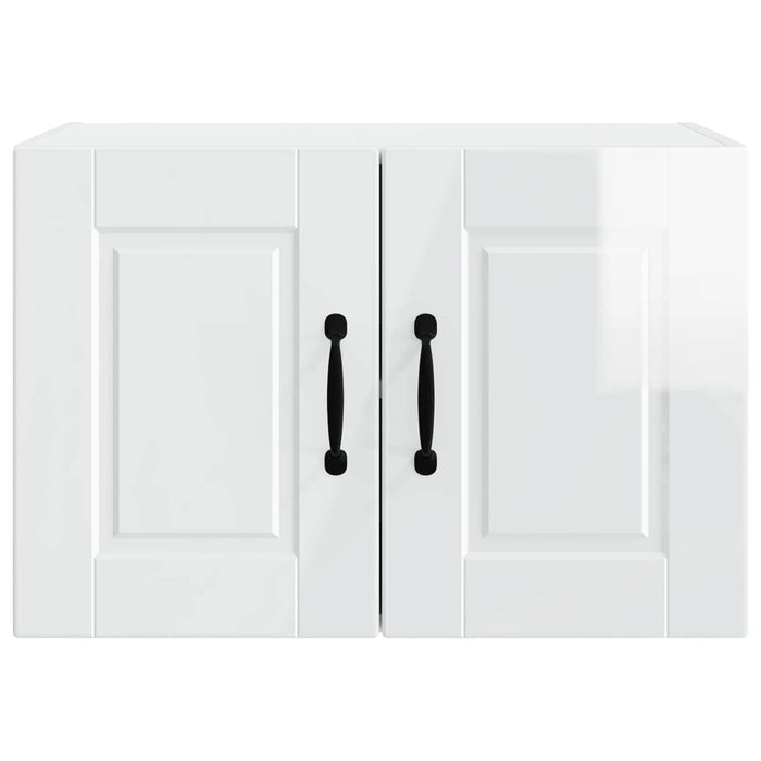Mobile da cucina con porta 2 pz-Set di 2 Armadio da cucina Bianco Lucido 60 x 31 x 40 cm 889861