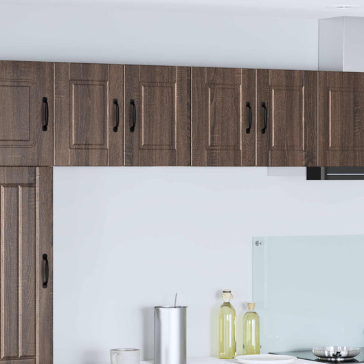 Mobile da cucina con porta 2 pz-Set di 2 Armadio da cucina Rovere Marrone 60 x 31 x 40 cm 452253