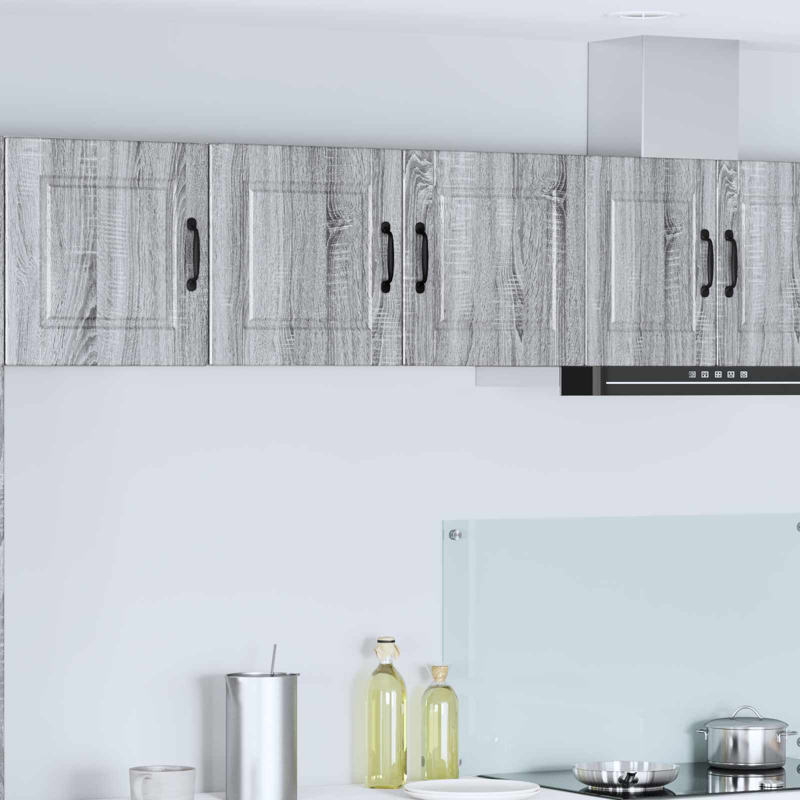 Mobile da cucina con lo scaffale-Armadio da cucina Grigio Sonoma 80 x 31 x 40 cm 316145