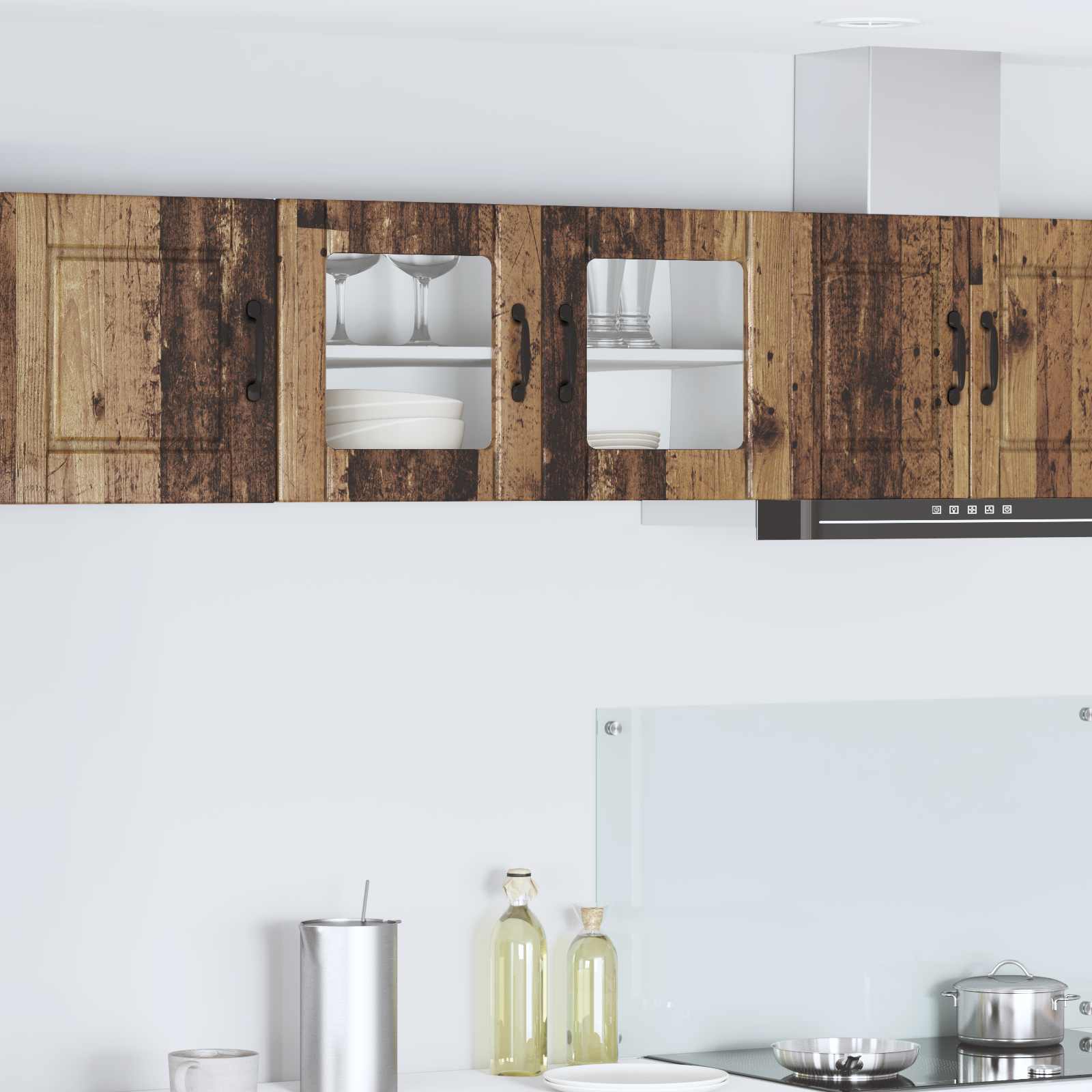 Mobile da cucina con lo scaffale-Armadio da cucina Legno vecchio 80 x 31 x 40 cm 437310