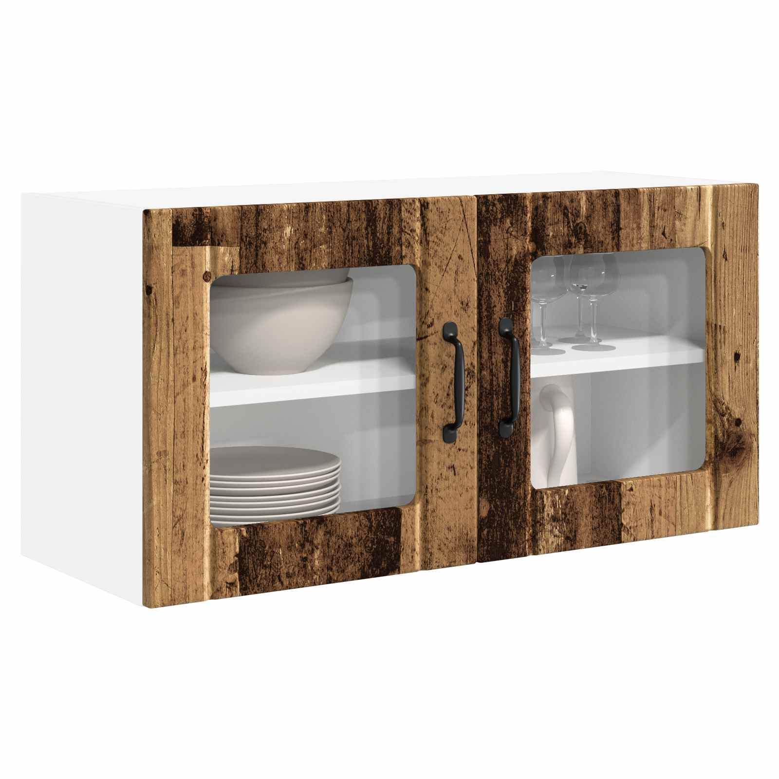Mobile da cucina con lo scaffale-Armadio da cucina Legno vecchio 80 x 31 x 40 cm 437310