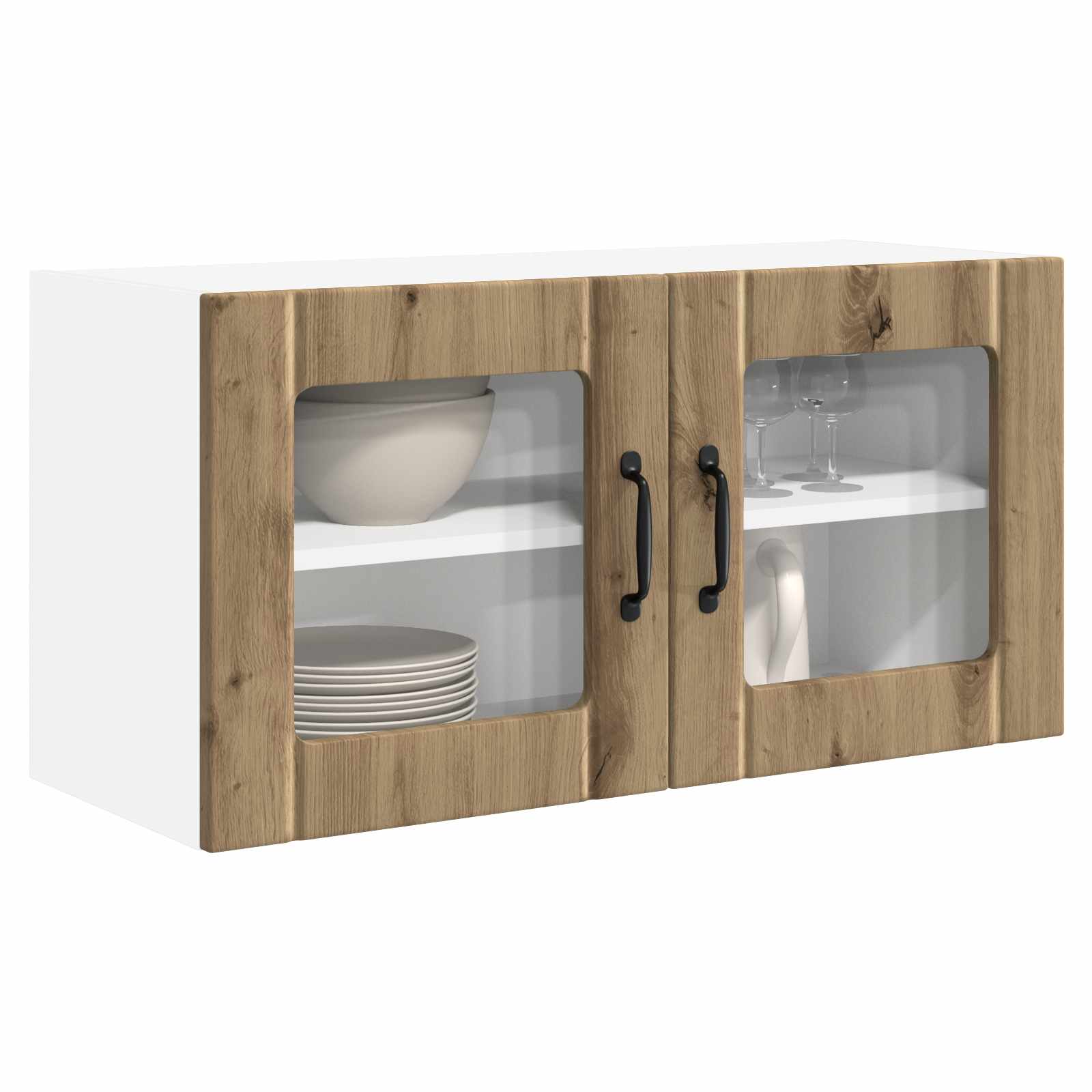 Mobile da cucina con porta-Armadio da cucina Rovere artigianale 80 x 31 x 40 cm 535412