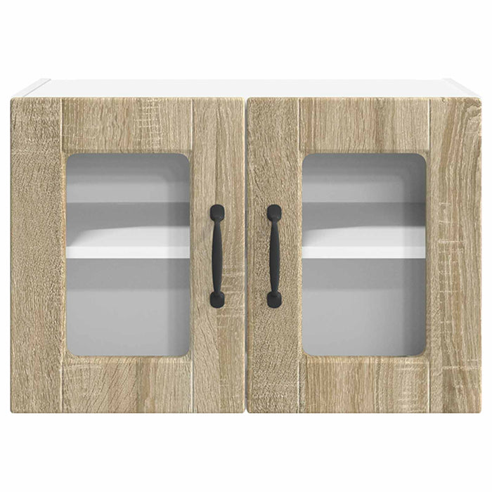 Mobile da cucina con porta 2 pz-Set di 2 Armadio da cucina Rovere Sonoma 60 x 31 x 40 cm 147314