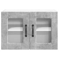Mobile da cucina con porta 2 pz-Set di 2 Armadio da cucina Grigio cemento 60 x 31 x 40 cm 270992