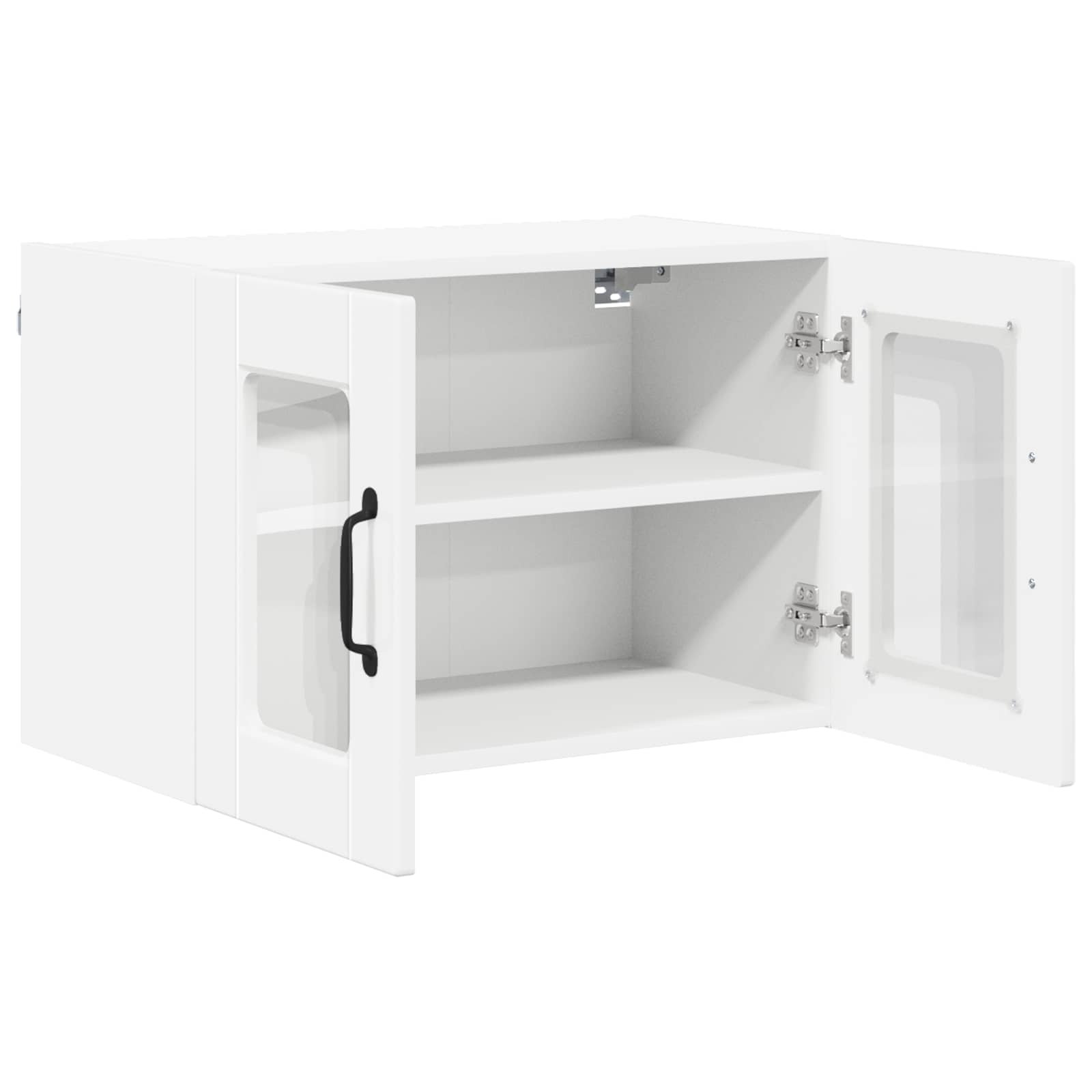 Mobile da cucina con porta 2 pz-Set di 2 Armadio da cucina Bianco Lucido 60 x 31 x 40 cm 440215