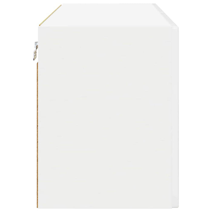 Mobile da cucina con porta 2 pz-Set di 2 Armadio da cucina Bianco Lucido 60 x 31 x 40 cm 440215