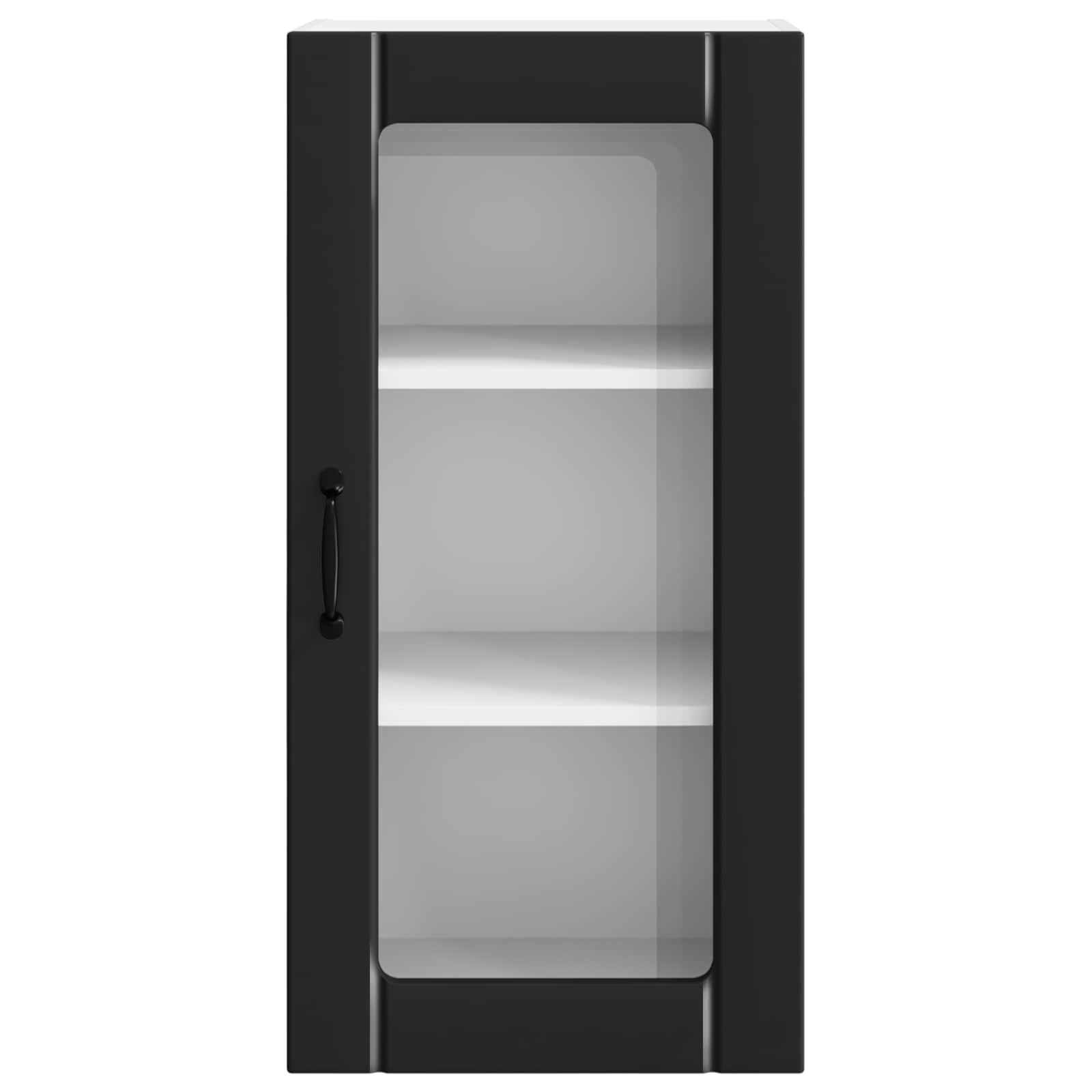 Mobile da cucina 2 pz-Set di 2 Armadio da cucina Nero 40 x 31 x 80 cm Legno multistrato 258770