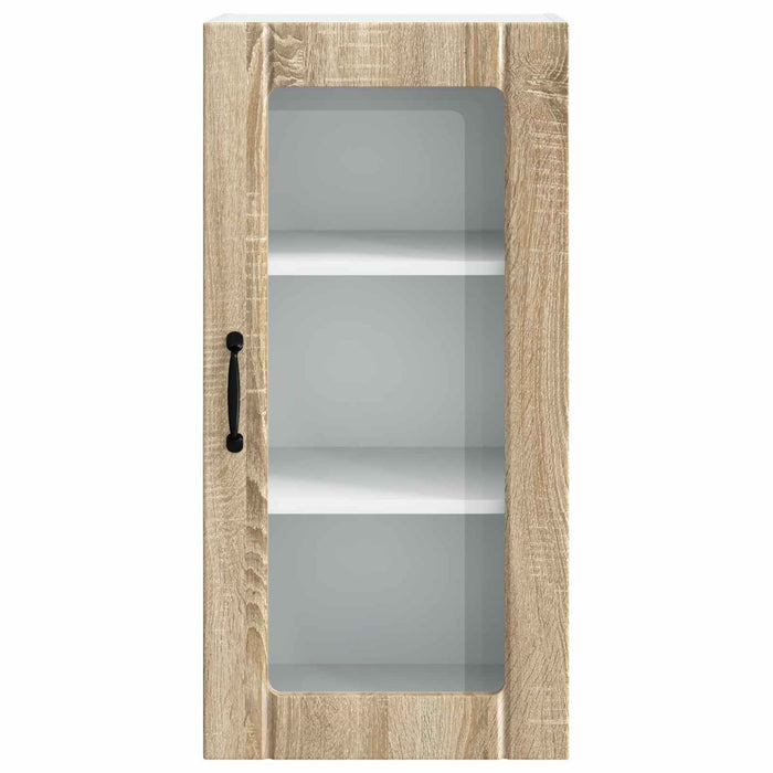 Mobile da cucina con porta 2 pz-Set di 2 Armadio da cucina Rovere Sonoma 40 x 31 x 80 cm