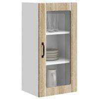 Mobile da cucina con porta 2 pz-Set di 2 Armadio da cucina Rovere Sonoma 40 x 31 x 80 cm