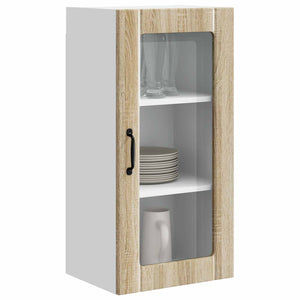 Mobile da cucina con porta 2 pz-Set di 2 Armadio da cucina Rovere Sonoma 40 x 31 x 80 cm