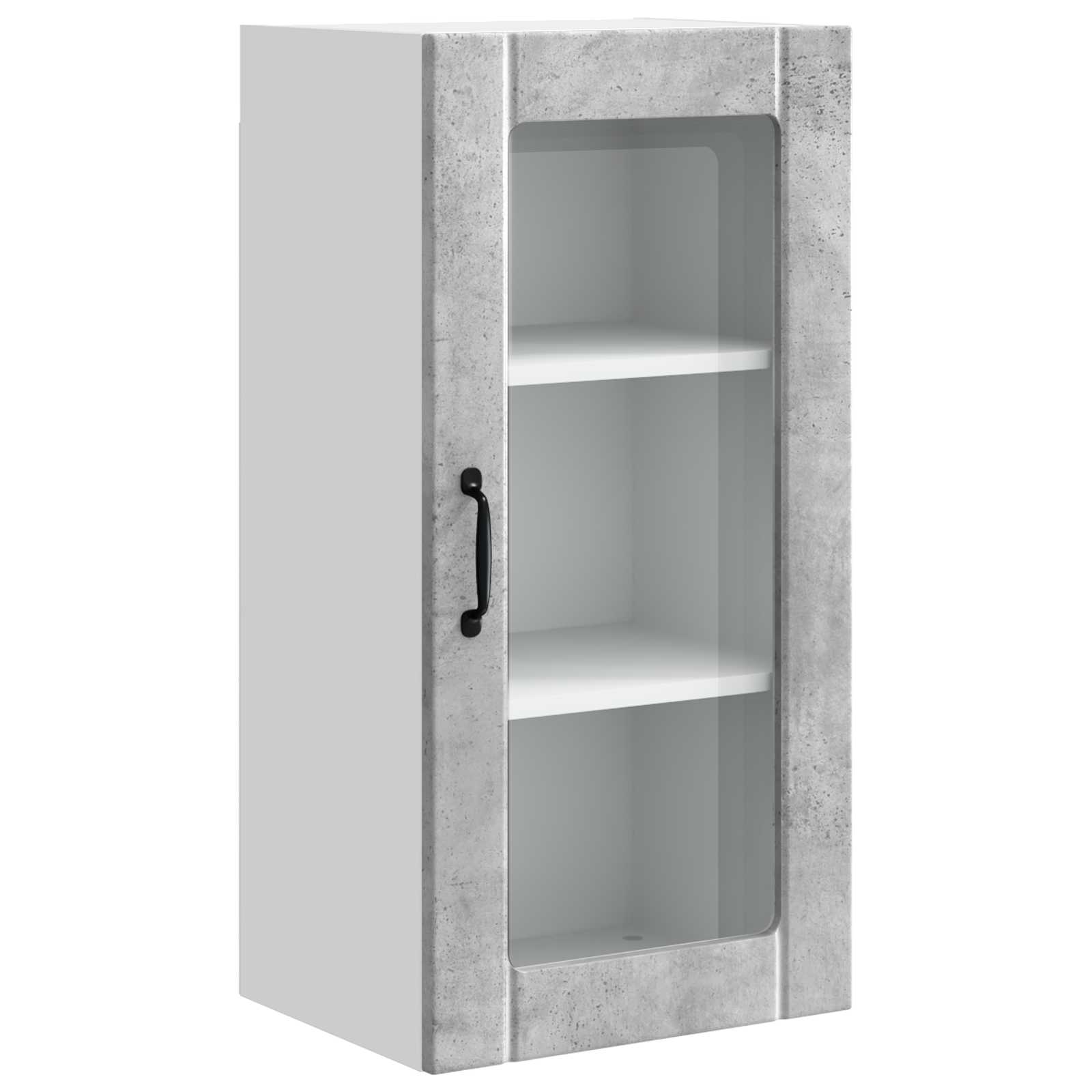 Mobile da cucina con lo scaffale-Armadio da cucina Grigio cemento 40 x 31 x 80 cm 888219