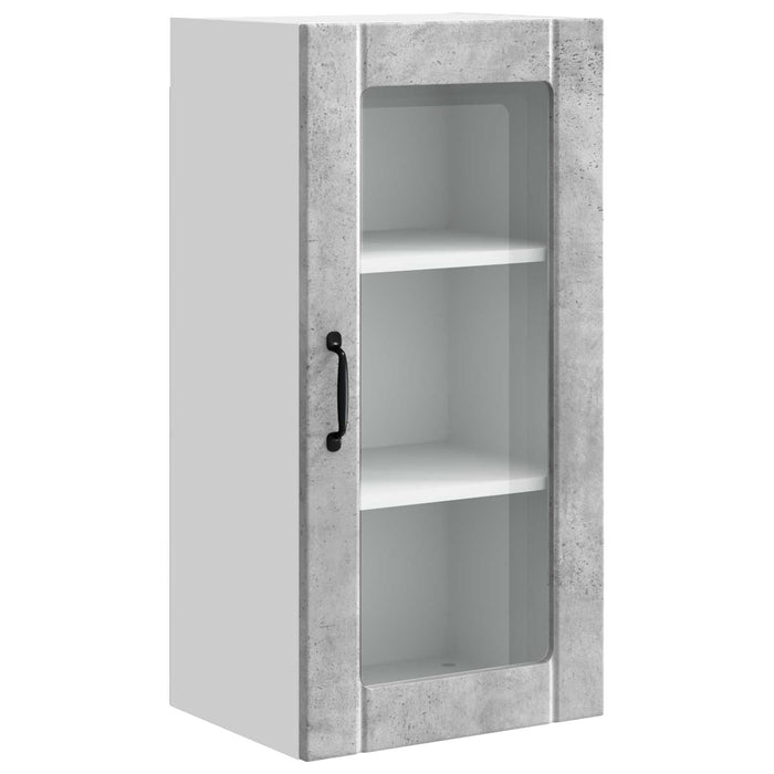 Mobile da cucina con lo scaffale-Armadio da cucina Grigio cemento 40 x 31 x 80 cm 888219