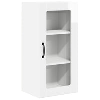 Mobile da cucina con porta 2 pz-Set di 2 Armadio da cucina Bianco Lucido 40 x 31 x 80 cm