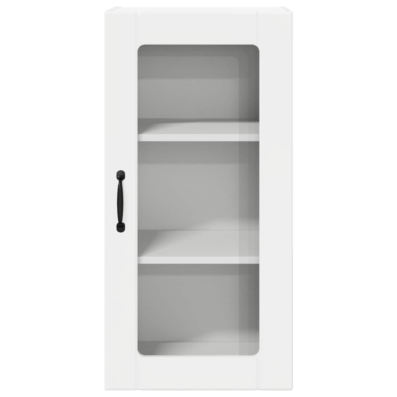 Mobile da cucina con porta 2 pz-Set di 2 Armadio da cucina Bianco Lucido 40 x 31 x 80 cm