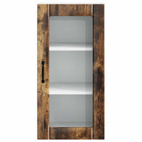 Mobile da cucina con porta 2 pz-Set di 2 Armadio da cucina Rovere fum¨¦ 40 x 31 x 80 cm