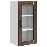 Mobile da cucina con porta 2 pz-Set di 2 Armadio da cucina Rovere Marrone 40 x 31 x 80 cm