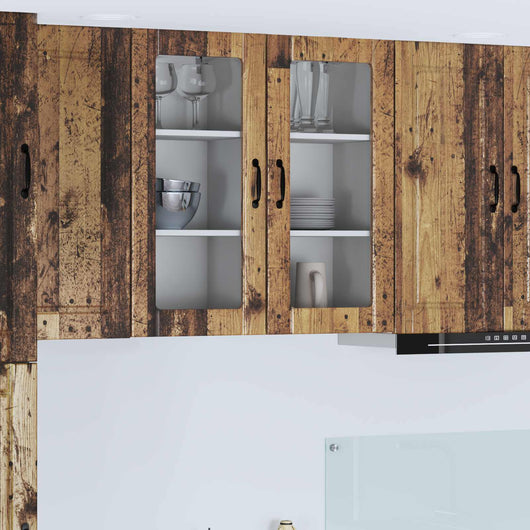 Mobile da cucina con lo scaffale-Armadio da cucina Legno vecchio 40 x 31 x 80 cm 498245