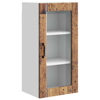 Mobile da cucina con porta 2 pz-Set di 2 Armadio da cucina Legno vecchio 40 x 31 x 80 cm