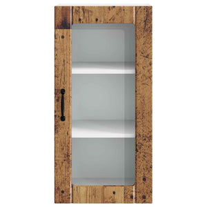 Mobile da cucina con porta 2 pz-Set di 2 Armadio da cucina Legno vecchio 40 x 31 x 80 cm