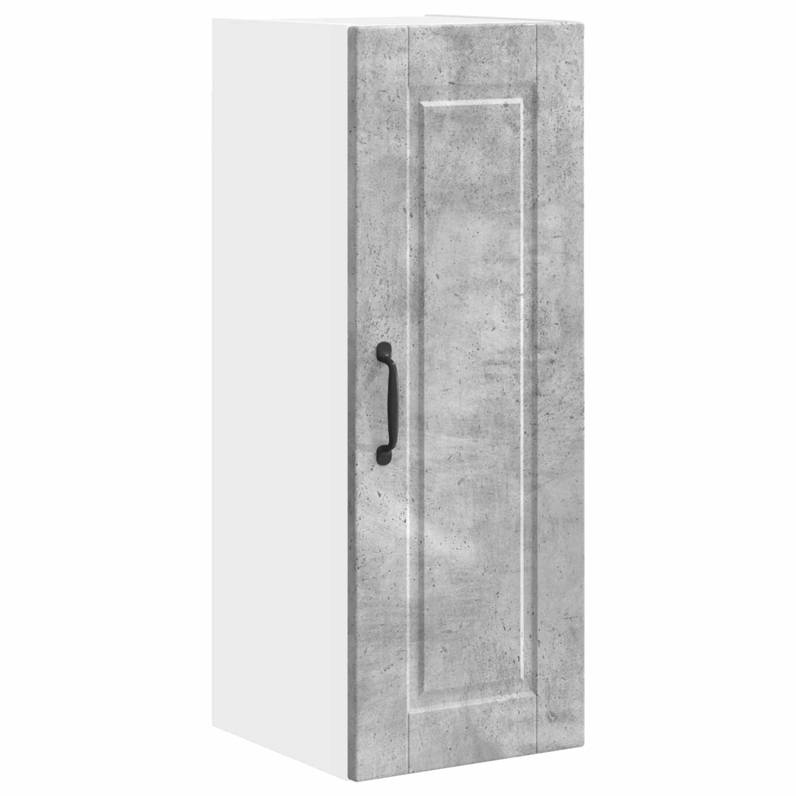 Mobile da cucina con porta 2 pz-Set di 2 Armadio da cucina Grigio cemento 30 x 31 x 80 cm