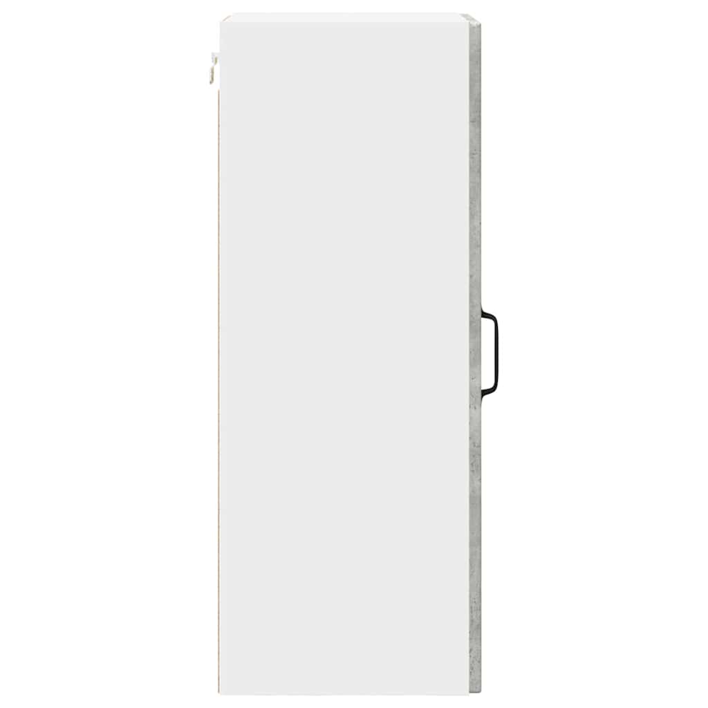 Mobile da cucina con porta 2 pz-Set di 2 Armadio da cucina Grigio cemento 30 x 31 x 80 cm