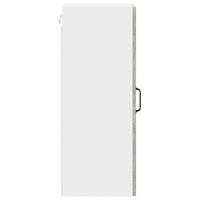 Mobile da cucina con porta 2 pz-Set di 2 Armadio da cucina Grigio cemento 30 x 31 x 80 cm