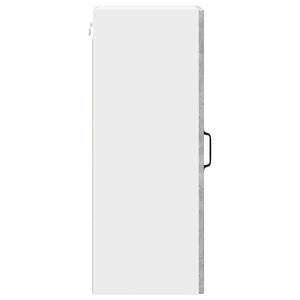 Mobile da cucina con porta 2 pz-Set di 2 Armadio da cucina Grigio cemento 30 x 31 x 80 cm