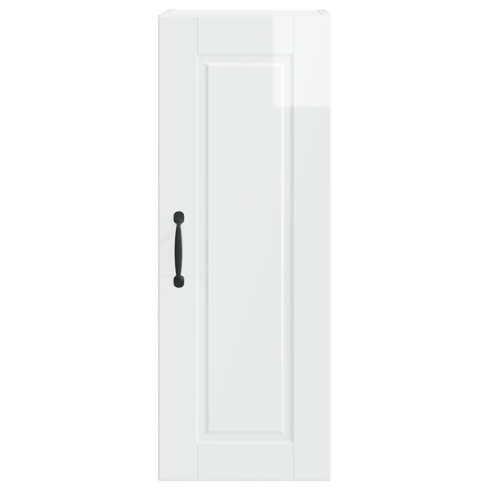 Mobile da cucina con porta 2 pz-Set di 2 Armadio da cucina Bianco Lucido 30 x 31 x 80 cm