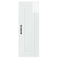 Mobile da cucina con porta 2 pz-Set di 2 Armadio da cucina Bianco Lucido 30 x 31 x 80 cm