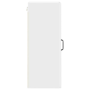 Mobile da cucina con porta 2 pz-Set di 2 Armadio da cucina Bianco Lucido 30 x 31 x 80 cm