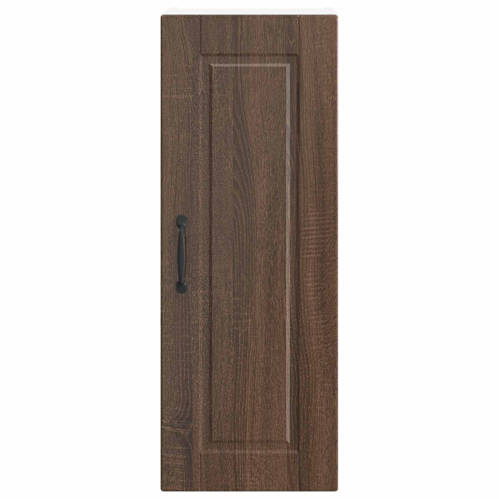 Mobile da cucina con porta 2 pz-Set di 2 Armadio da cucina Rovere Marrone 30 x 31 x 80 cm