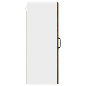 Mobile da cucina con porta 2 pz-Set di 2 Armadio da cucina Rovere Marrone 30 x 31 x 80 cm