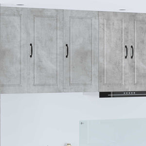 Mobile da cucina con lo scaffale-Armadio da cucina Grigio cemento 40 x 31 x 80 cm 761199