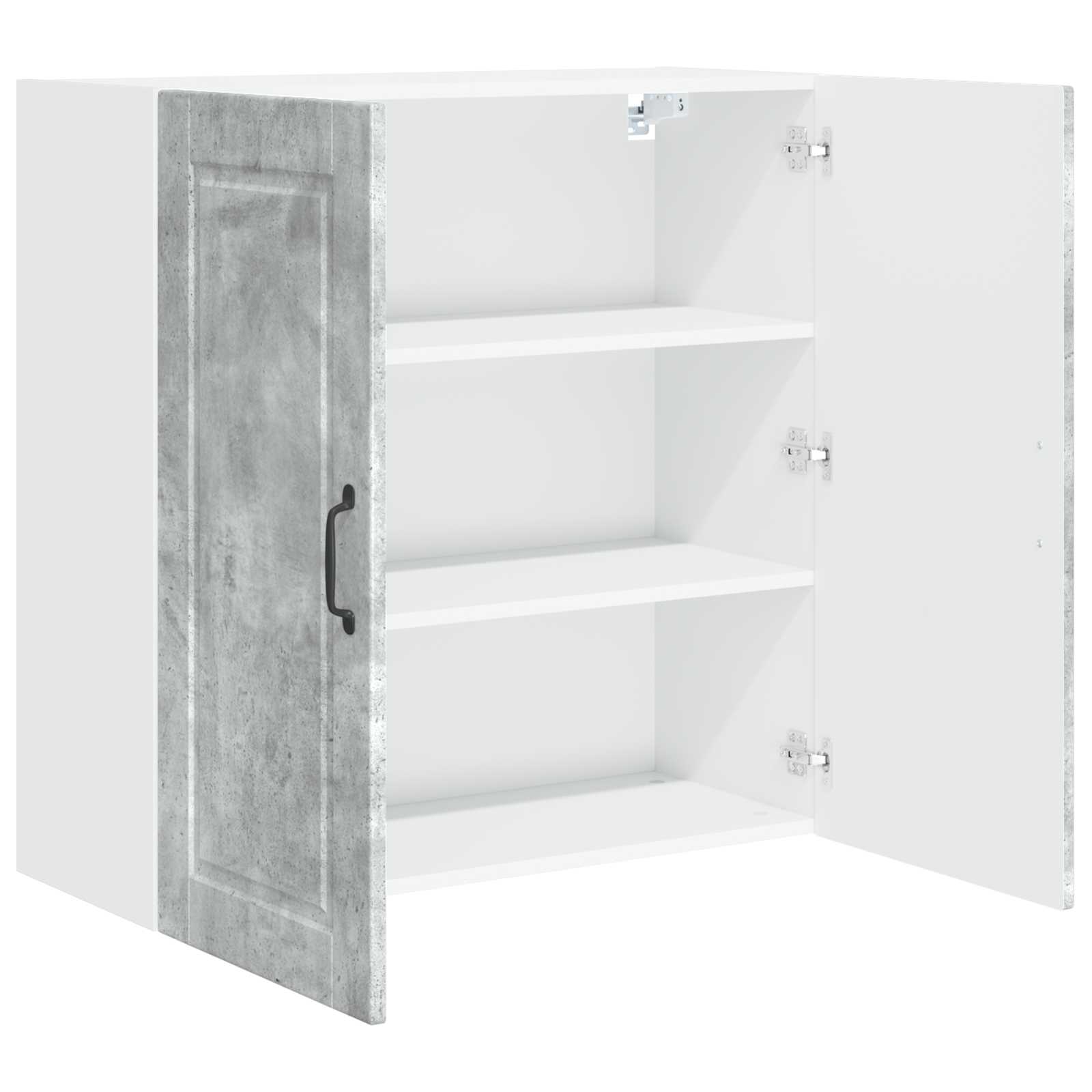 Mobile da cucina con lo scaffale-Armadio da cucina Grigio cemento 80 x 31 x 80 cm 183653